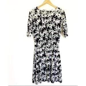 Kenzo Paris Bamboo Print Knit Sweater Dress